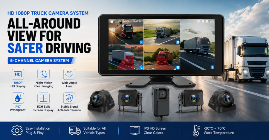 Commercial Vehicle 5CH BSD Monitoring Kit (SA-KCX5PP)