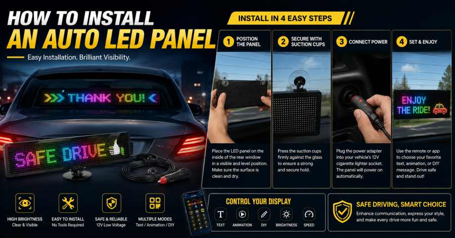 How to Install an Auto LED Panel