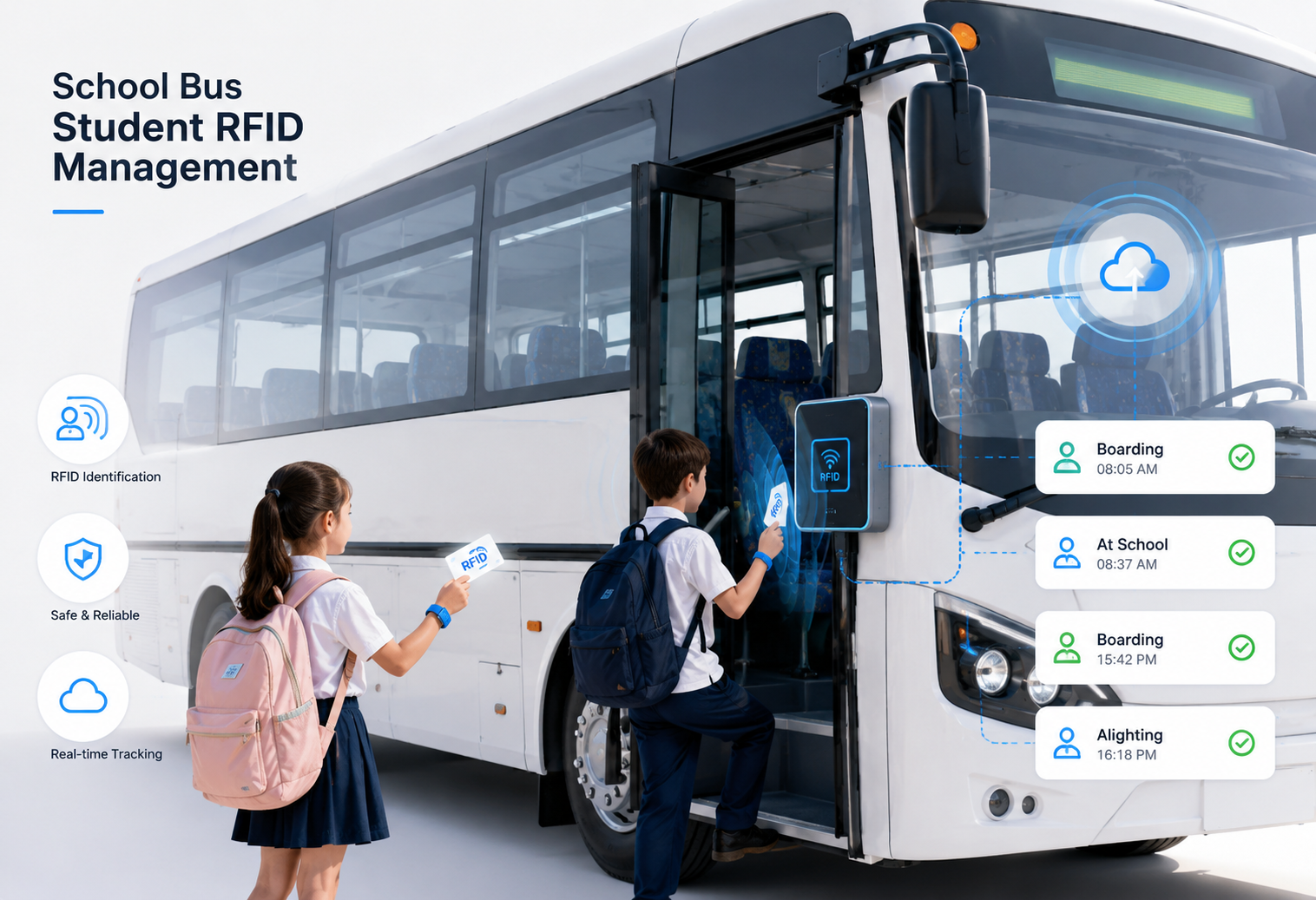 School Bus Student RFID Management