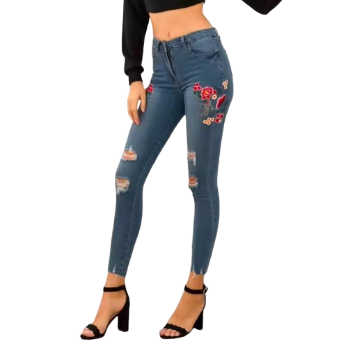 custom Embroidery Slim Fit women's jeans/china jeans factory Slim Fit Women's Jeans – Custom Denim Jeans custom Embroidery Slim Fit women's jeans,custom denim jeans,jeans factory,denim manufacturer