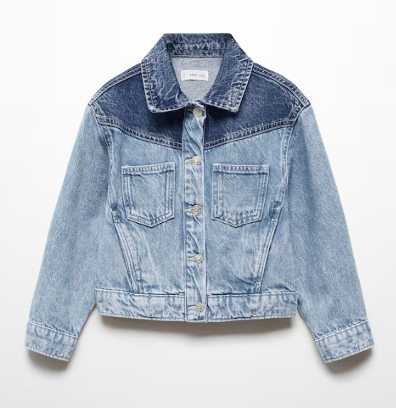 custom children's two-tone denim jacket/clothing manufacturing company Two-Tone Kids Denim Jacket – Custom Denim Jacket custom denim jackets,denim manufacturers,denim jacket wholesale