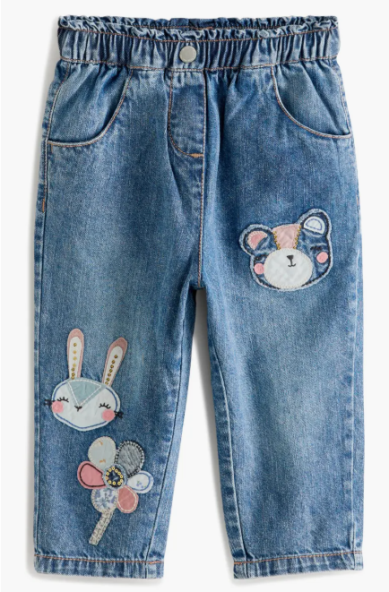 custom Kids' Character Patch Straight Leg Jeans/fashion manufacturer Kids Character Patch Straight Leg – Custom Denim Pants children's denim,custom denim jeans,denim manufacturer