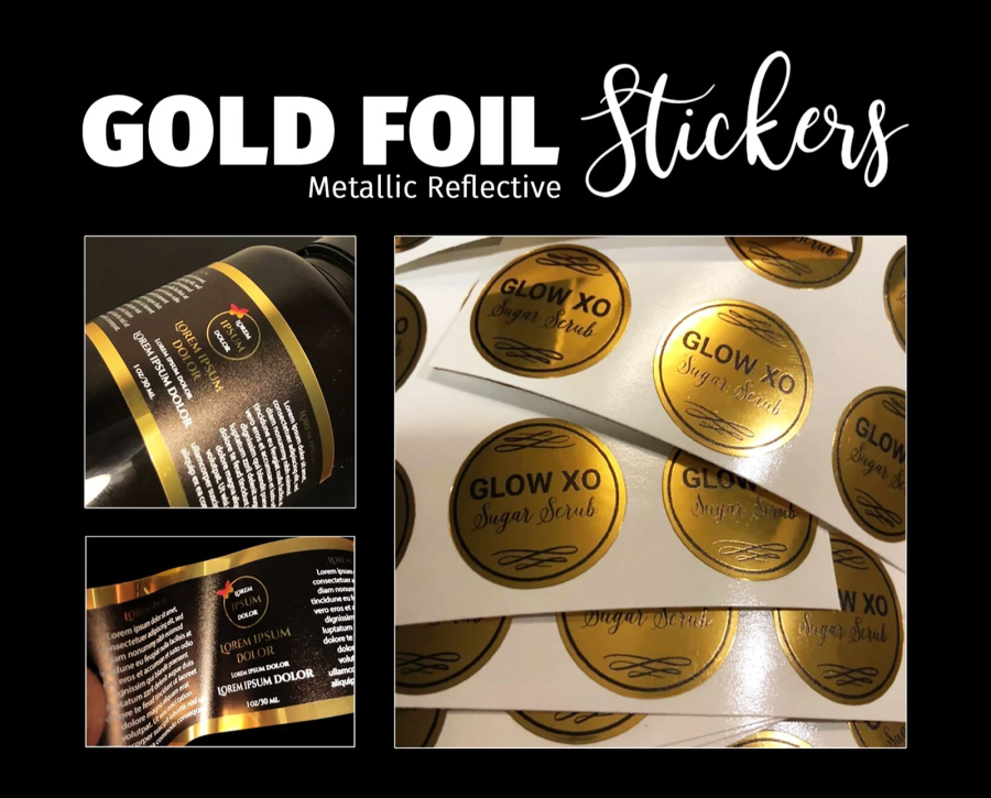 Gold Foil Stickers: Make Every Item Shine with Sophistication