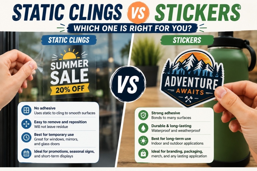 A Full Guide to Static Cling Stickers in Printing Industry