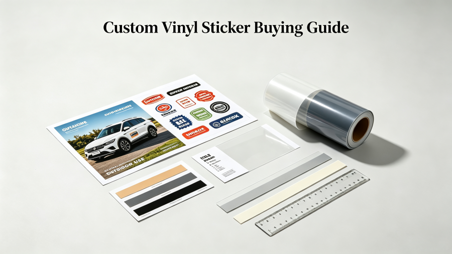 Custom Vinyl Sticker Buying Guide: Material, Adhesive, Lamination & Mil Thickness Explained