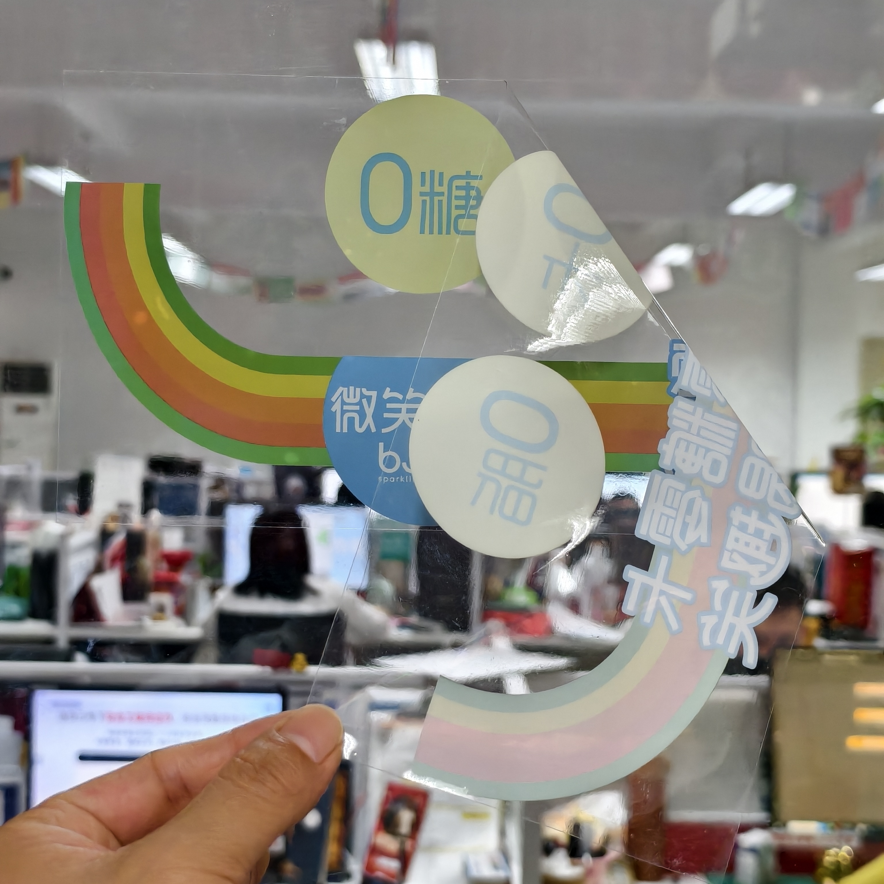Window Sticker Handle Waterproof Custom Decorative Removable Static Cling Stickers Vehicle ...