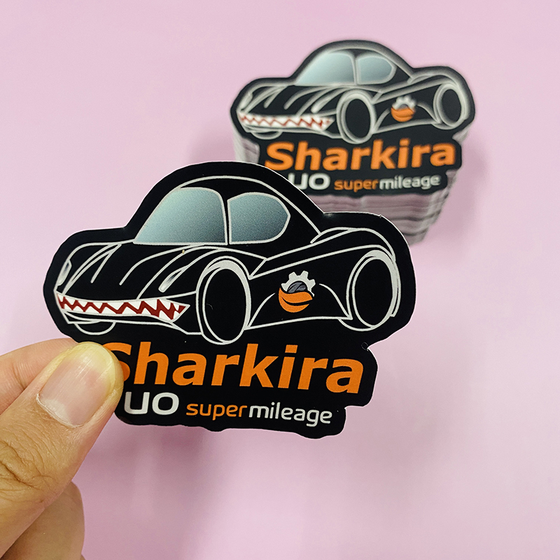 Custom Label Die Cut Car Decal Waterproof UV-Resistant PVC Vinyl Bumper ...