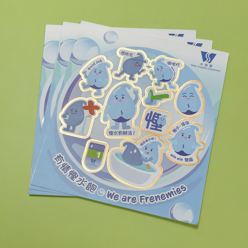 Waterproof Anime Cartoon Pvc Paper Transparent Kiss Cut Vinyl Sticker Sheet Custom Printing Die Cut Sticker Sheet