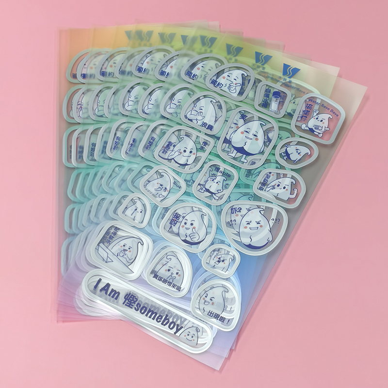Waterproof Label Transparent Label Clear Custom Logo Stickers Roll for Packaging