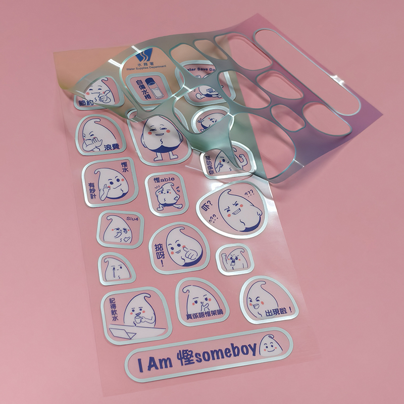 Waterproof Label Transparent Label Clear Custom Logo Stickers Roll for Packaging