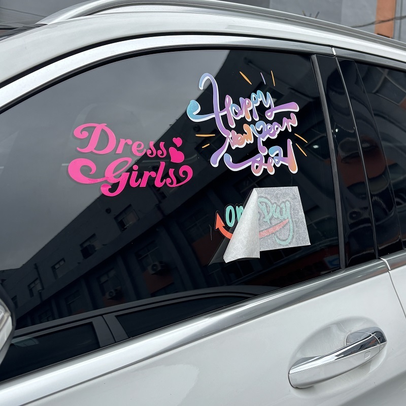Custom Waterproof Weatherproof Vinyl Lettering transfer Stickers