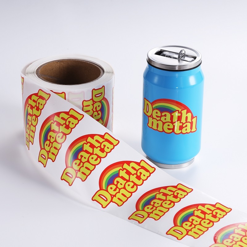 Custom Packaging Label Product Sticker Printing Adhesive Brand Logo Round Label Rolls Waterproof Vinyl Sticker