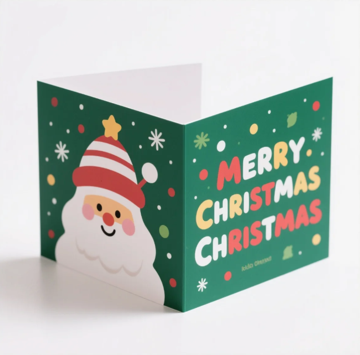 Custom Holiday wishes Festive vibes Personalized greeting Card