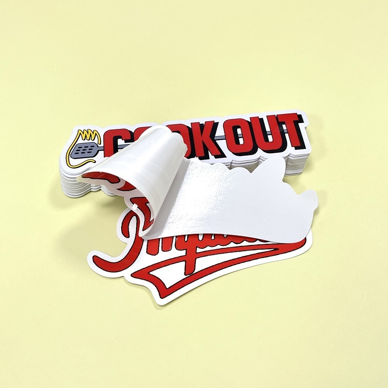 High Quality Custom Logo Sticker Self Adhesive Digital Printing Waterproof Pvc Vinyl Spot Uv Raised Die Cut Label Stickers
