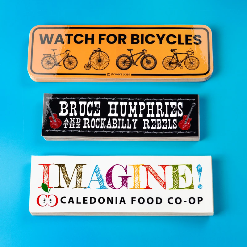 Wholesale Waterproof UV Printing Business Advertising Car Decal Window Bumper Stickers for Promotion