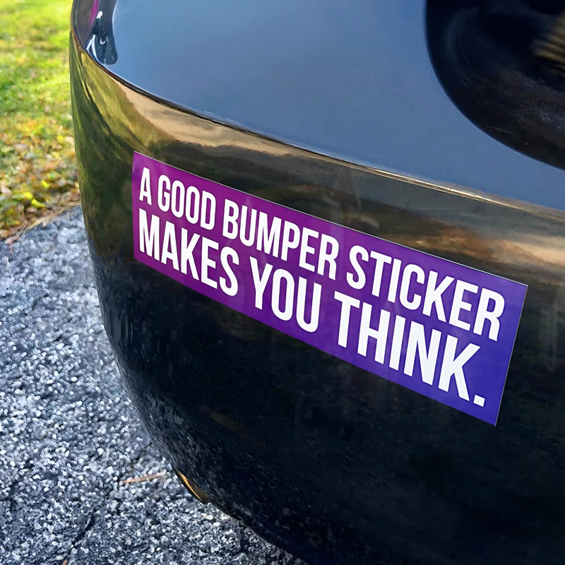 Wholesale Waterproof UV Printing Business Advertising Car Decal Window Bumper Stickers for Promotion