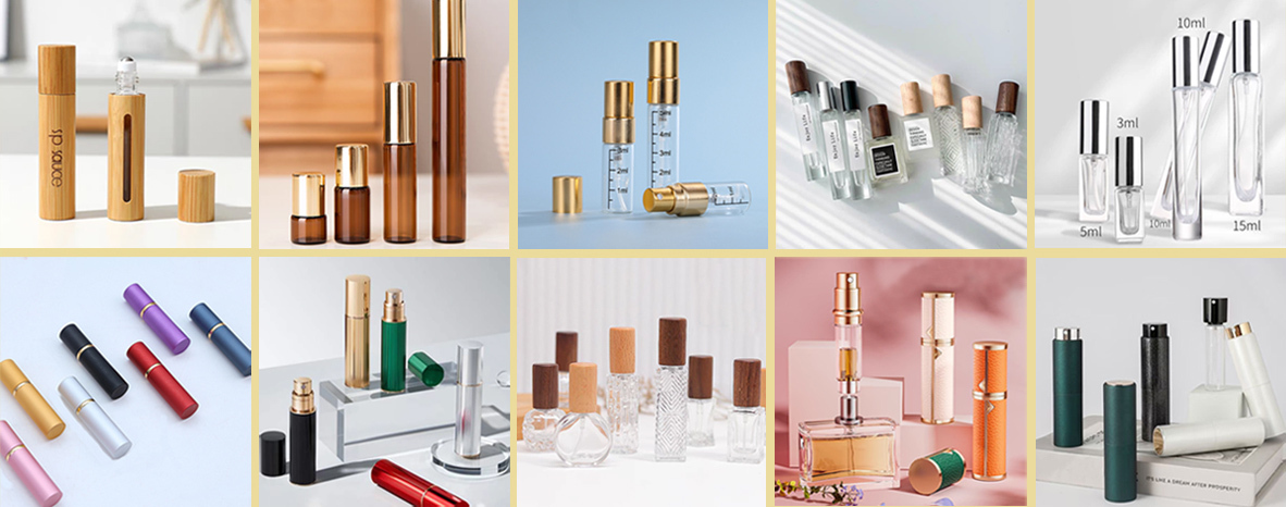 Mini Sample Perfume Bottles with Spray - 2ml 3ml 5ml 10ml Travel Vials for Trial Size Scents & Gifts