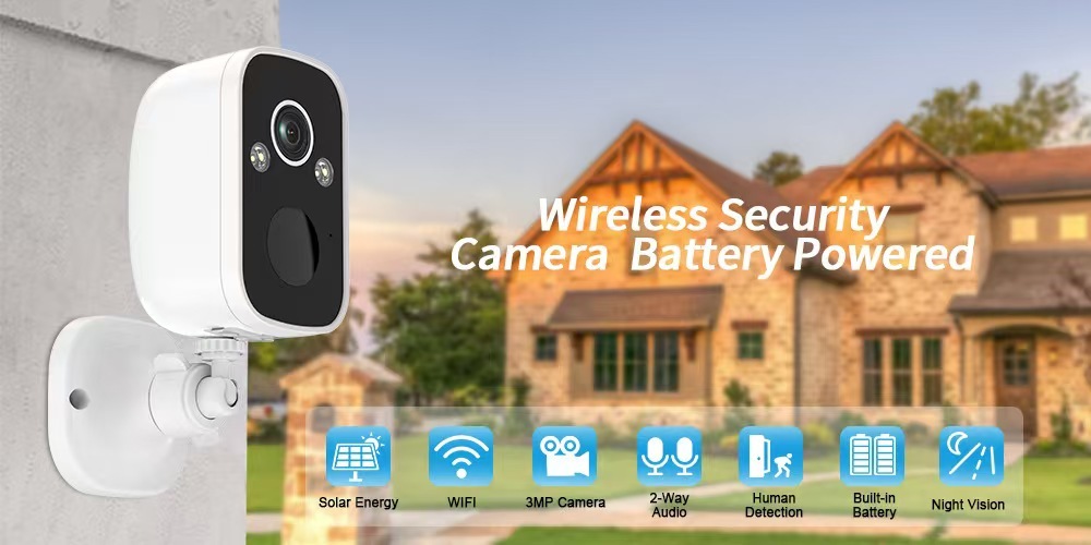 Battery - powered home safety camera Remote control by APP Alarm prompt mobile monitoring 4GWireless high-definition Full-color night vision camera(uluck T4)  