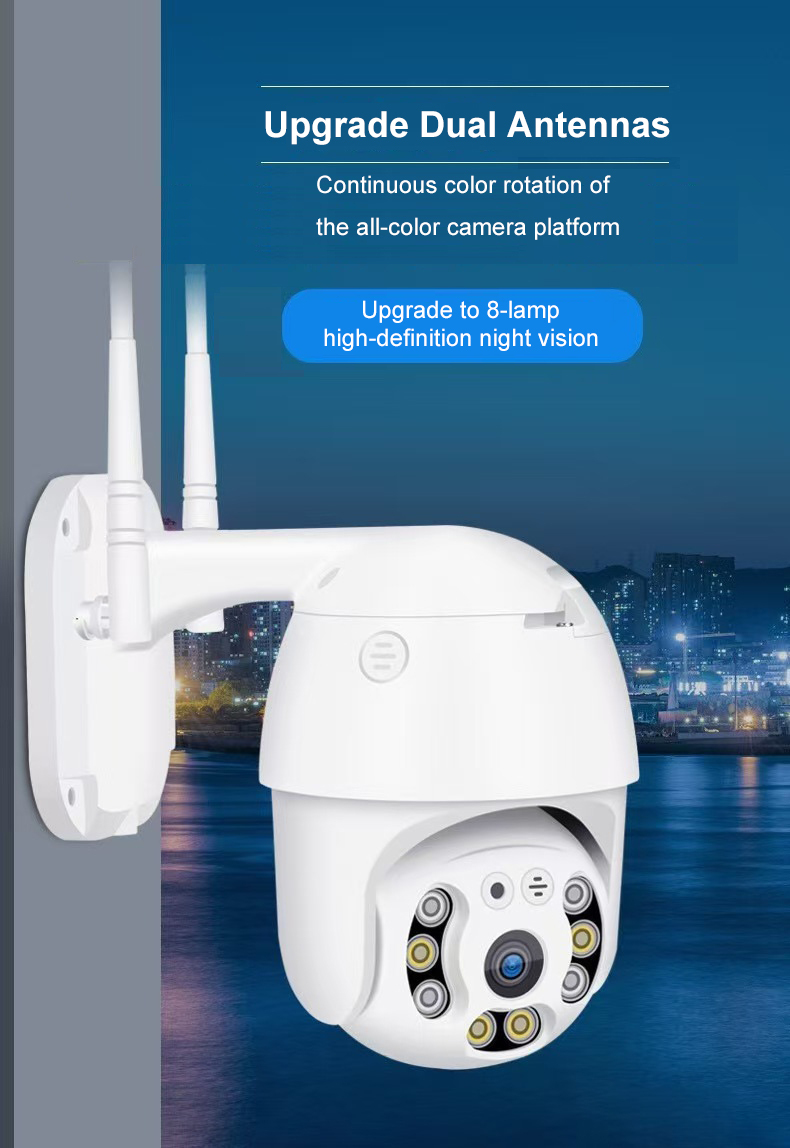 Wireless surveillance camera,high-definition outdoor waterproof Wi-Fi monitor,360° dome camera security surveillance camera(Y08w)  
