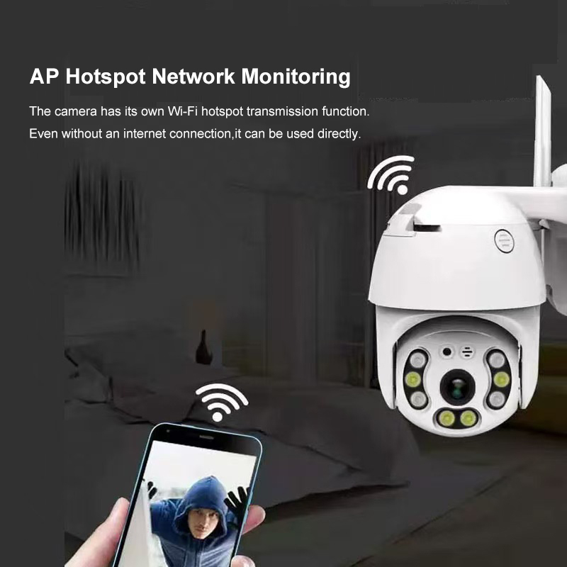Wireless surveillance camera,high-definition outdoor waterproof Wi-Fi monitor,360° dome camera security surveillance camera(Y08w)  