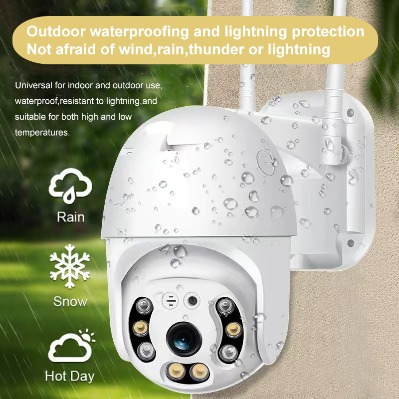 Wireless surveillance camera,high-definition outdoor waterproof Wi-Fi monitor,360° dome camera security surveillance camera(Y08w)  
