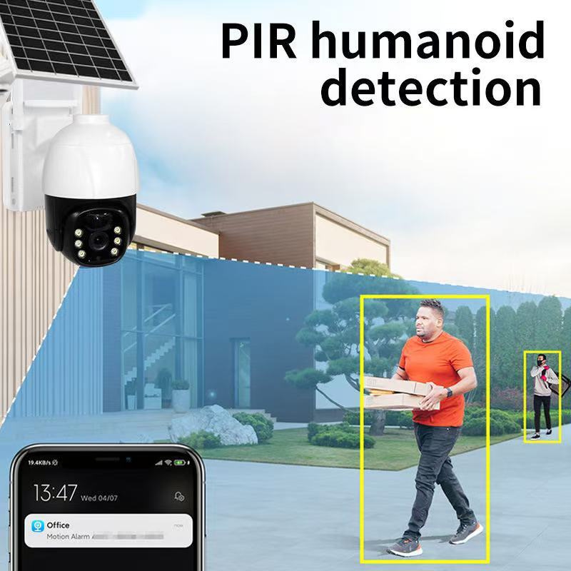 V380 Outdoor Solar Camera No plug required  3MP High-Definition Mobile Remote Low-power Notework Monitoring  