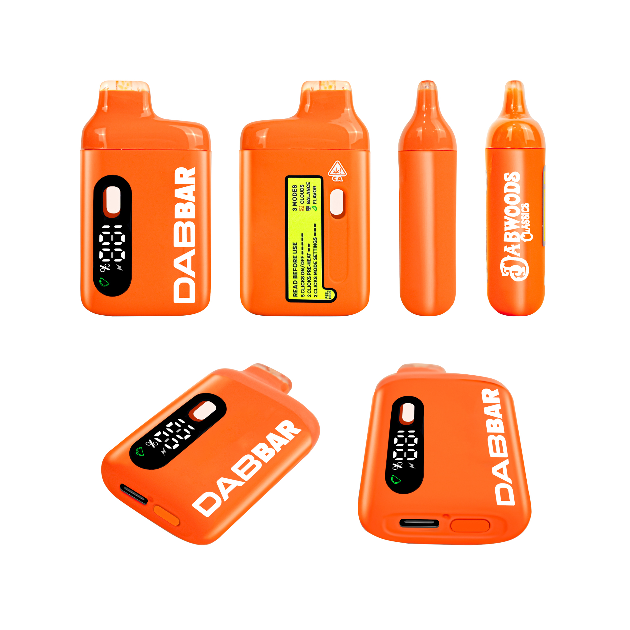 dab bar vape review Dabwoods Dabbar Classic Digital Display Screen Postless Wholesale Disposable Empty Empty Vape Pen Wholesale, Empty Cartridges Bluk Choose Color:Violet Silk Original Bubblegum Best Disposable Vape Nicotine: