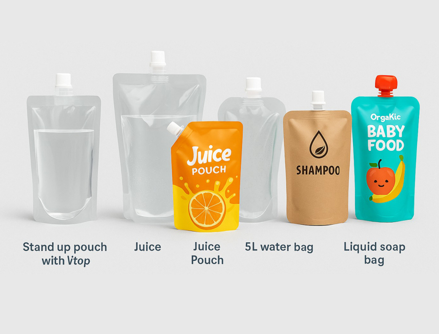 Spout Pouch & Stand Pouch Packaging: Sustainable, Lightweight & Customizable Liquid Bag