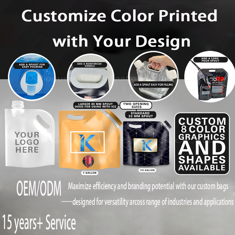 Spout Pouch & Stand Pouch Packaging: Sustainable, Lightweight & Customizable Liquid Bag spout pouch