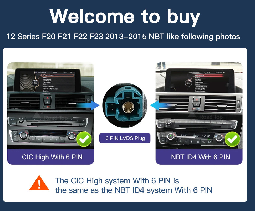 TOPNAVI Wireless Carplay Android Auto 10.25" Car Radio For BMW 1 2 Series F20 F21 F22 F23 with NBT System