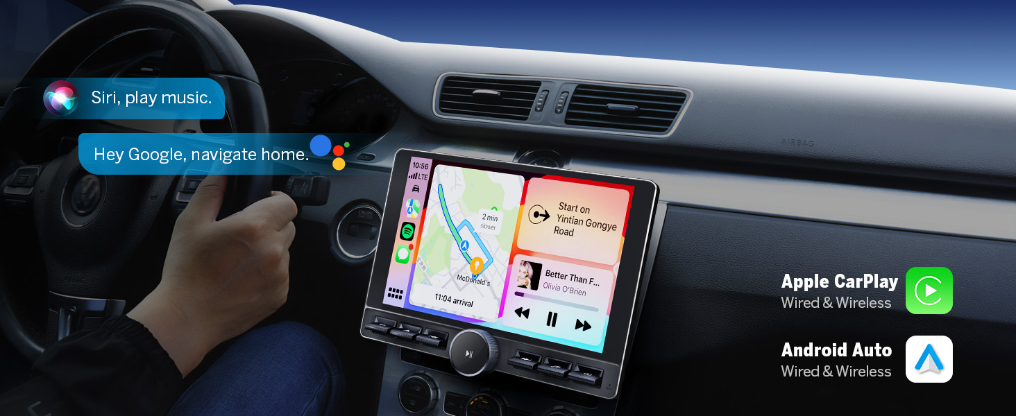 TOPNAVI Wireless Carplay Android Auto 10.25" Car Radio For BMW 1 2 Series F20 F21 F22 F23 with NBT System