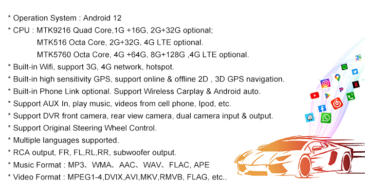 12.1Inch Android13 Car Radio Stereo for Nissan X-TRAIL  2013 - 2023 Navigation GPS Tesla Type Multimedia Video Player