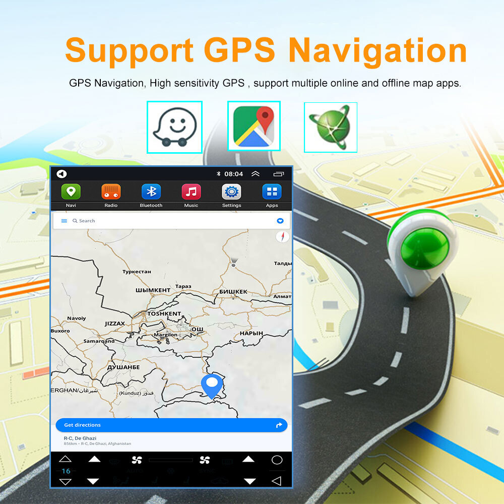 Car Cameras Android Electronics Radio for Honda Civic 2016 2017 2018 2019 2020 2021 2022 GPS Navigation Touch Car Vertical Screen Player