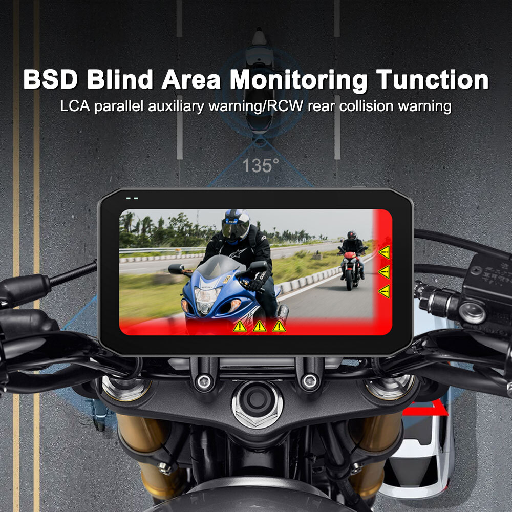 Universal Waterproof Ip67 6.25 Inch Hd Ips Screen Gps Navigation Wireless Android Auto Portable Motorcycle M9 Carplay Monitor
