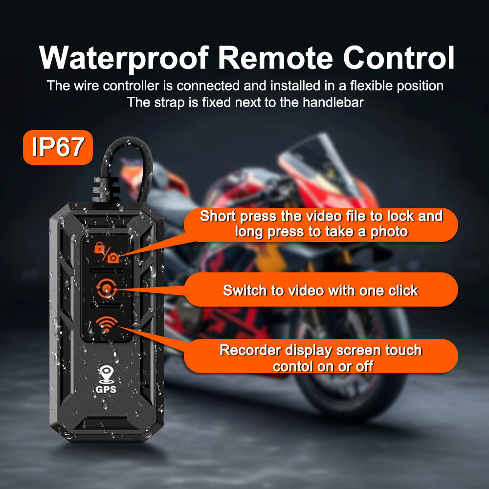 Universal Waterproof Ip67 6.25 Inch Hd Ips Screen Gps Navigation Wireless Android Auto Portable Motorcycle M9 Carplay Monitor