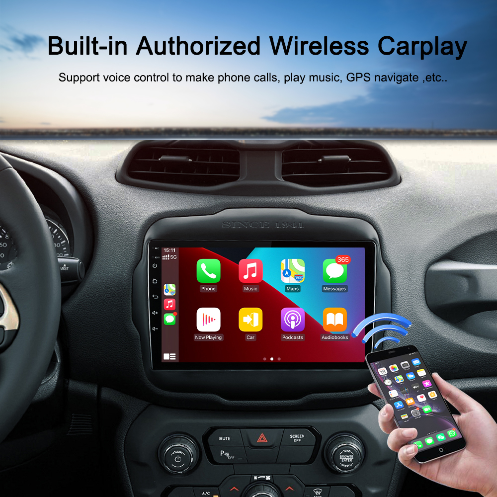 9 Inch OEM Car Radio Licensed Carplay Linux Universal Android Auto Car GPS Multimedia AVN Infotainment Radio Carplay Screen