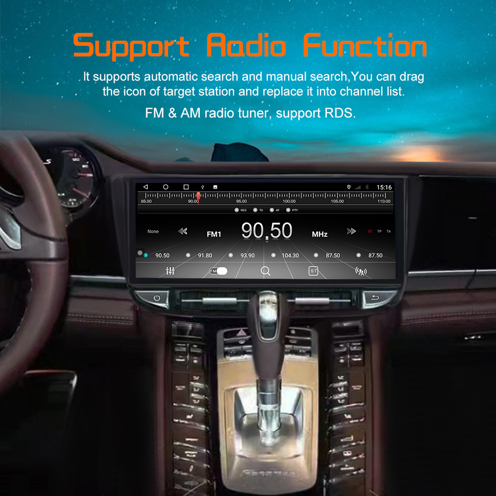 12.3 Touch Screen For Porsche Pamamera Porsche Panamera 2010-2016 PCM3.0 Android Car Radio 
