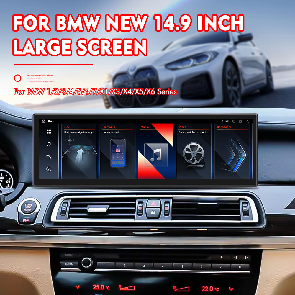14.9inch 2.5k Touch Screen For BMW X5 X6 E70 E71 2007- 2013 Car Stereo Radio DSP Bluetooth Wireless Carplay Navigation