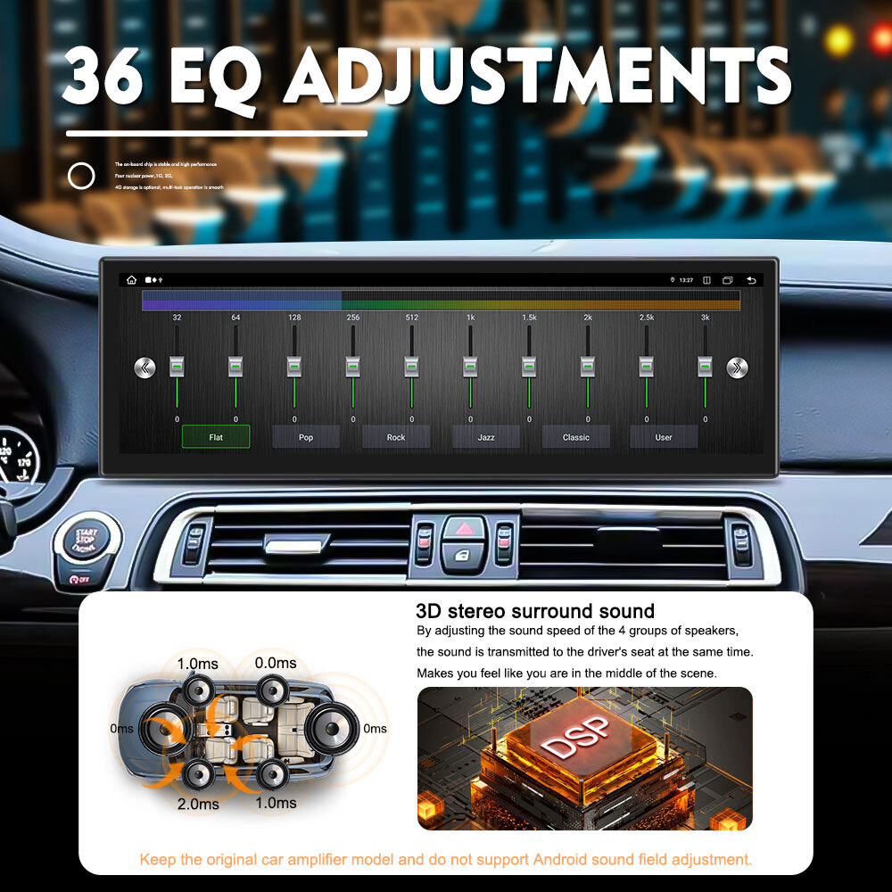 14.9inch 2.5k Touch Screen For BMW X5 X6 E70 E71 2007- 2013 Car Stereo Radio DSP Bluetooth Wireless Carplay Navigation