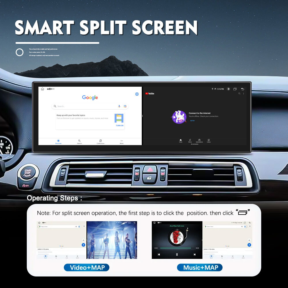 14.9inch 2.5k Touch Screen For BMW X5 X6 E70 E71 2007- 2013 Car Stereo Radio DSP Bluetooth Wireless Carplay Navigation
