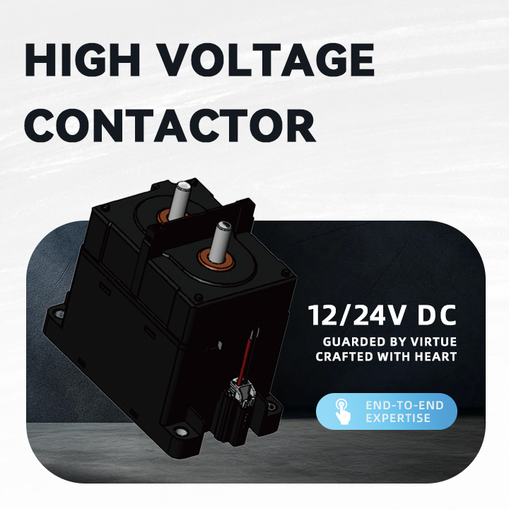 JCG600 High Voltage DC Contactor 1PST NO Permanent Magnet Arc ...