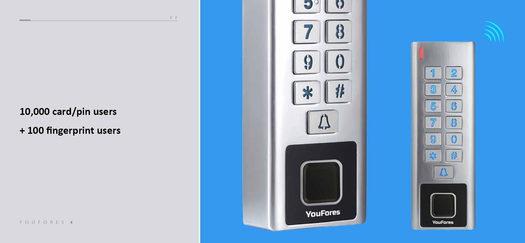 Biometric Identification Fingerprint Keypad Access Control FW02 ...