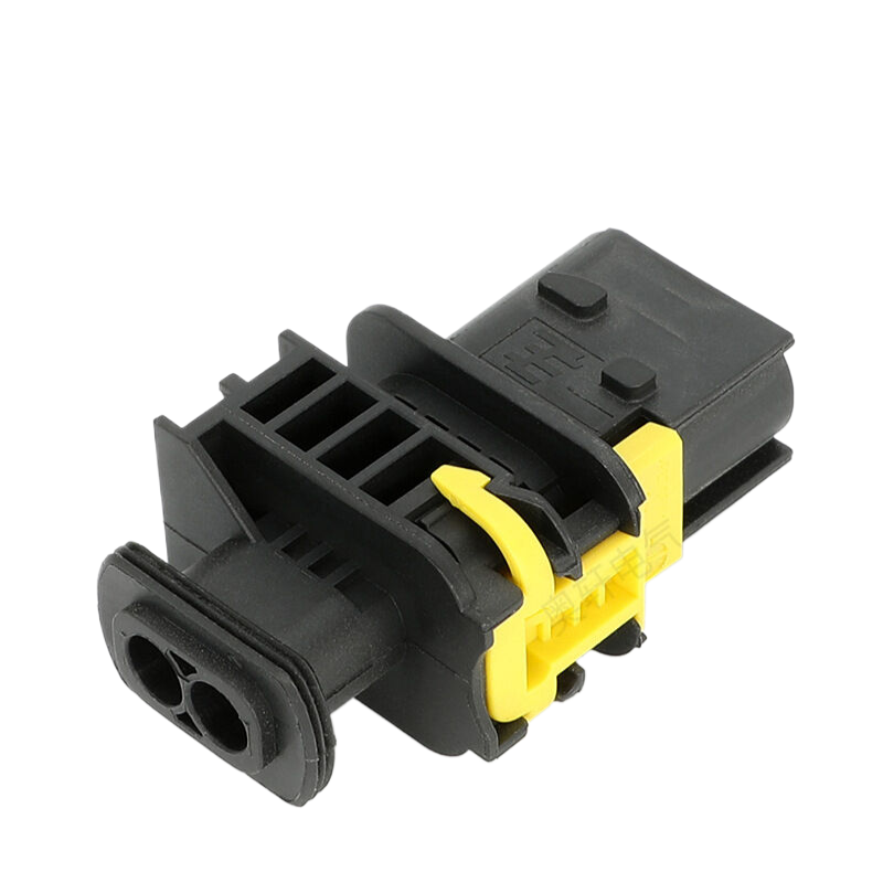 OEM TE AMP 2 Position 1-1703839-1 Vehicle Male Plug Heavy Duty Electric ...