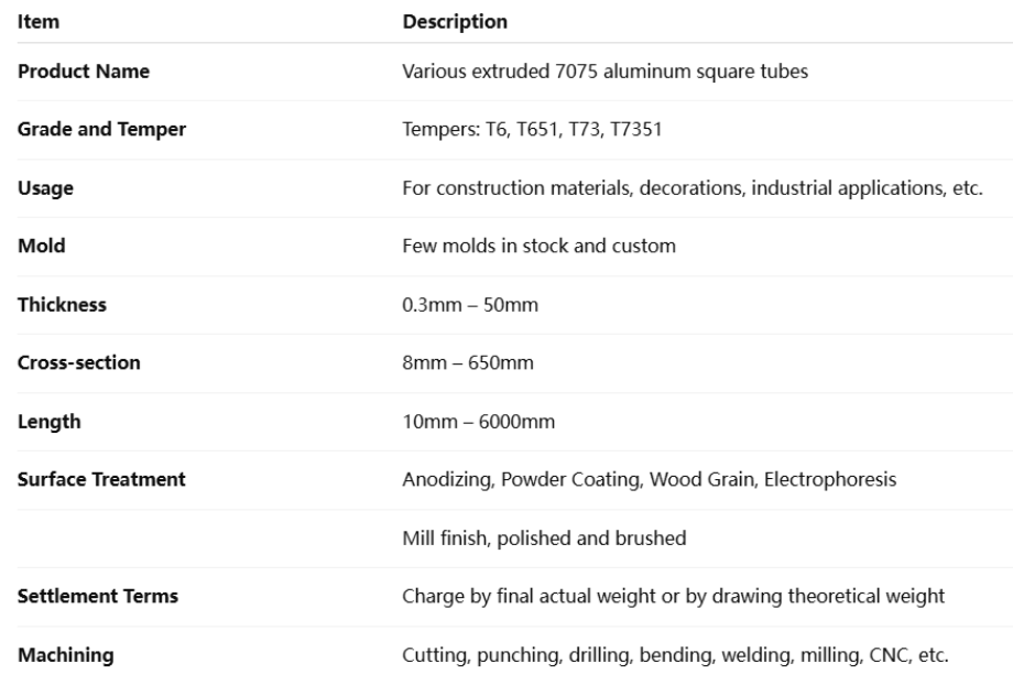 Aluminum Seamless Tube