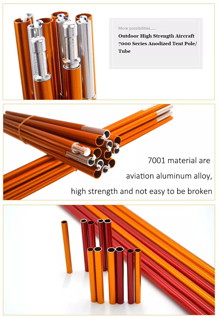 7001 Aluminum tent poles