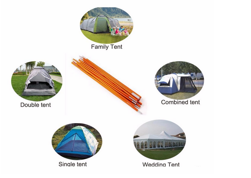 7001 Aluminum tent poles