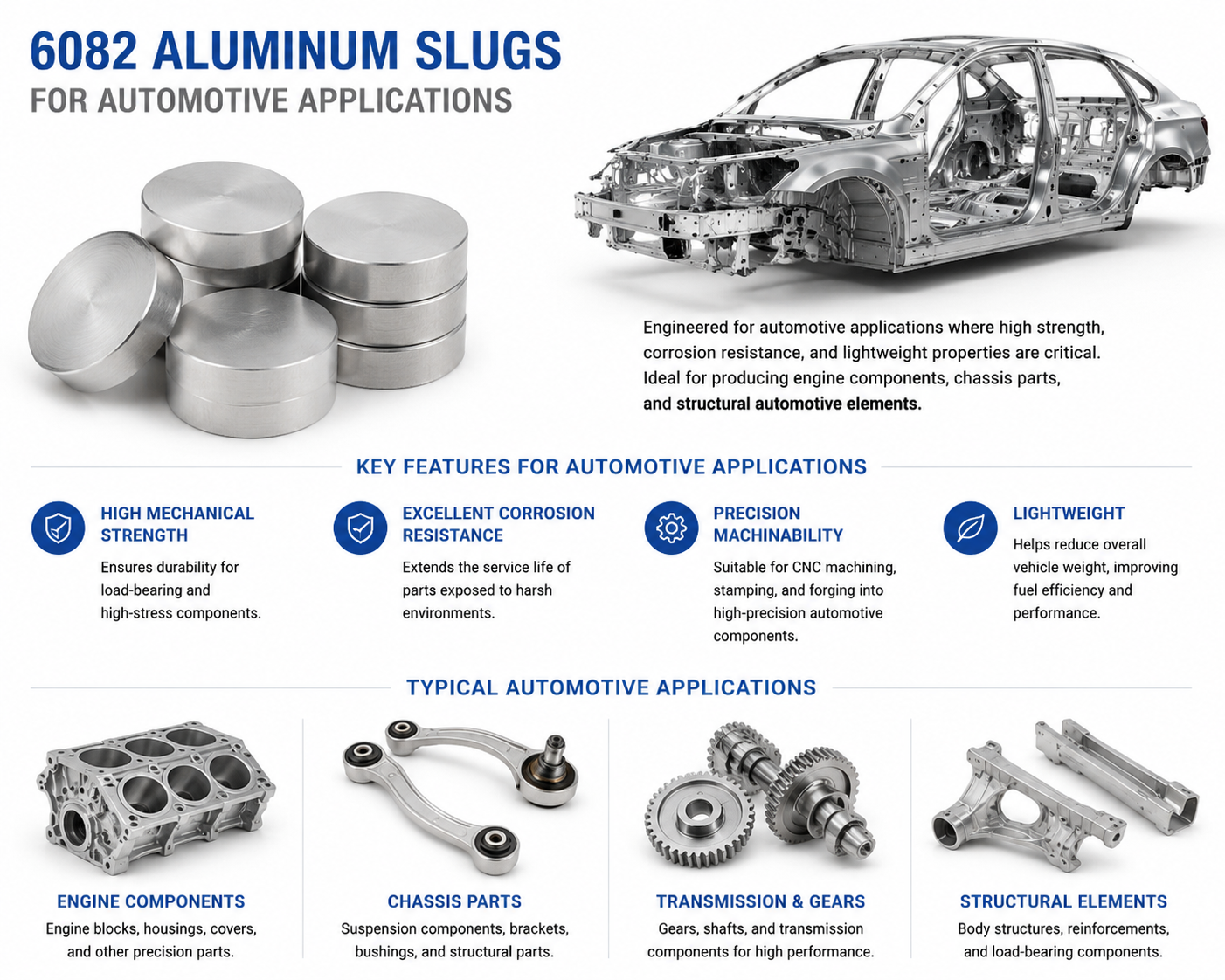 6082 aluminium slug