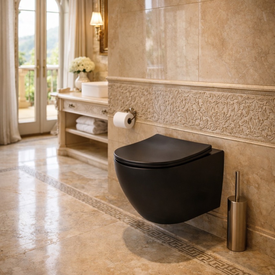 Matte Black Wall Hung Toilets: A Stylish and Hygienic Choice for Modern Bathrooms