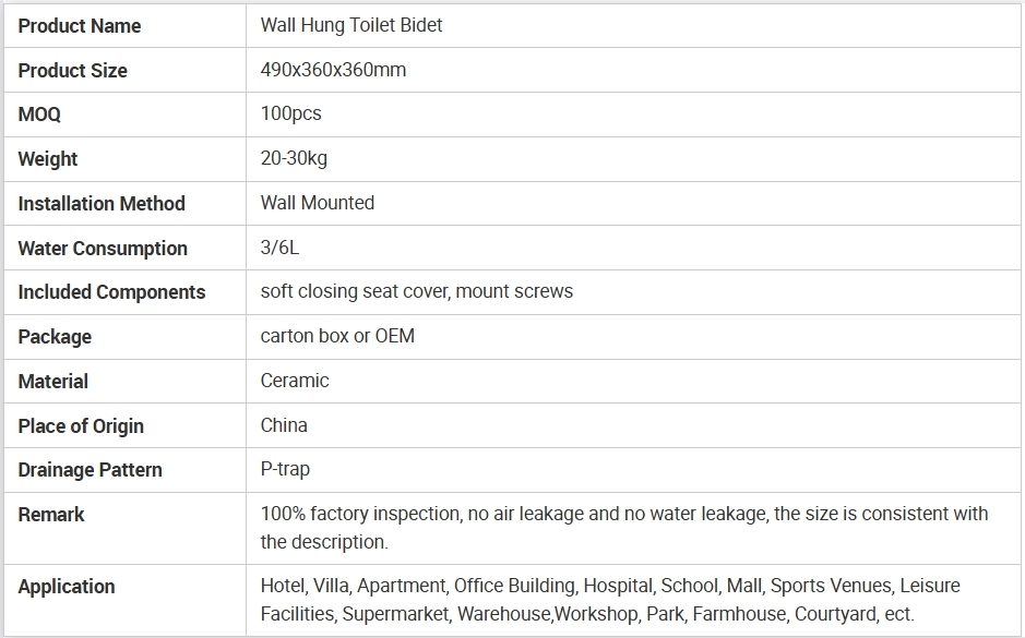 European Matte Black Wall Hung Toilette Round Sanitary Ware P-trap Cheap Rimless Toilet WC