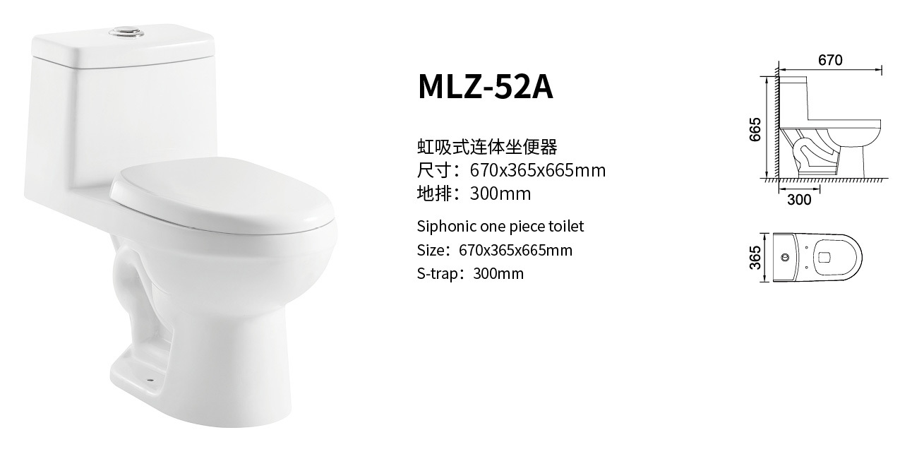 One-Piece Toilet: Water-Saving, Easy Cleaning, and Customization for South American Market